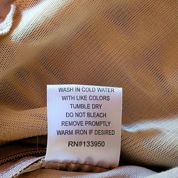 Taupe Top With Removable Rose Pin - Picture 6 of 12